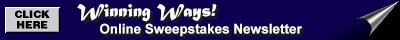 Online sweepstakes newsletter